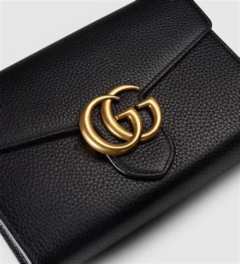 gucci marmont wallet black|gucci gg marmont keychain wallet.